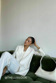 Double Breasted Blazer-Marshmallow