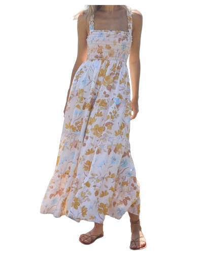 knee length dresses for ladies Rent Reformation Cavallo Maxi Dress main image 0