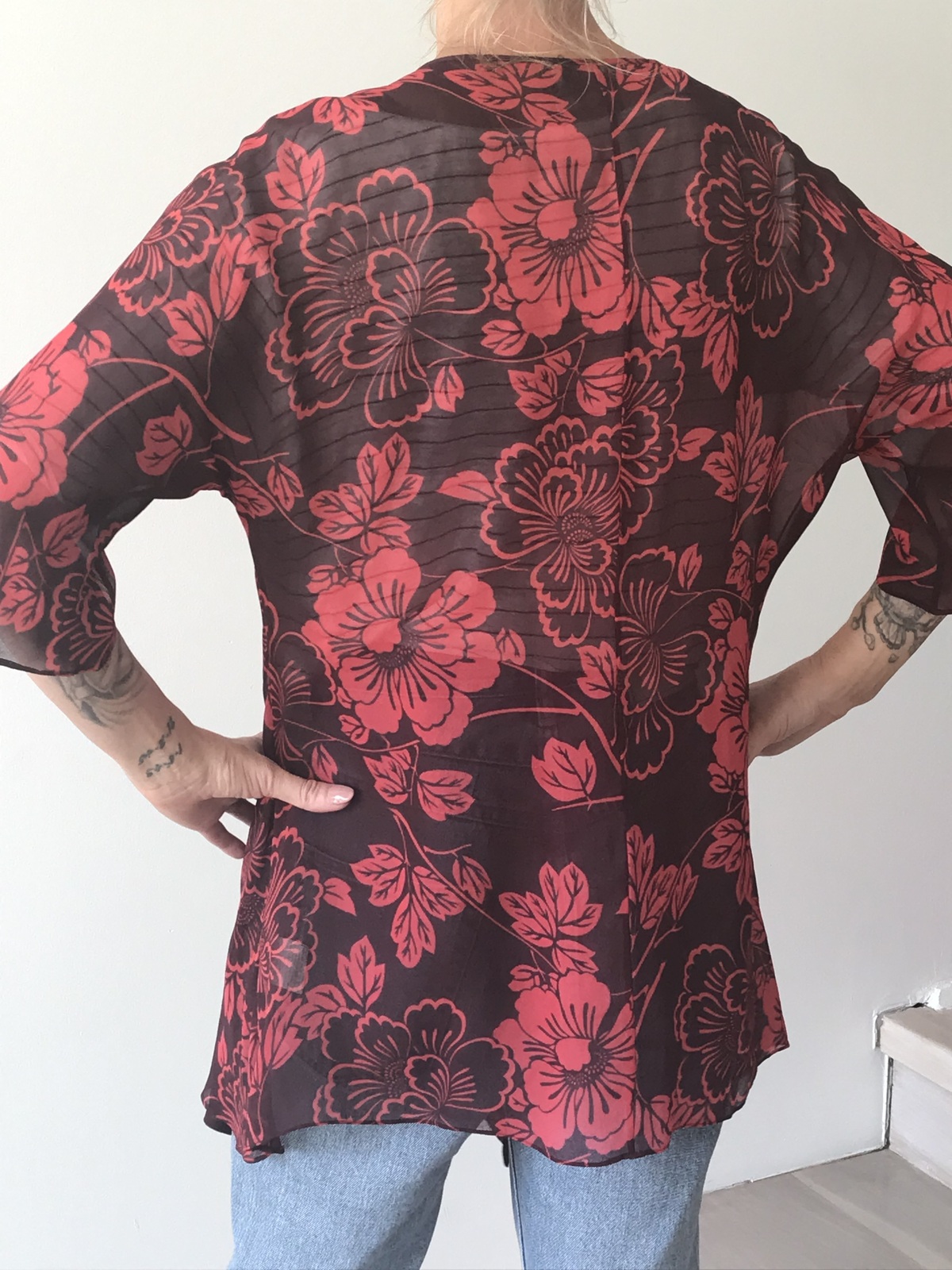 Silk Kimono/Wrap Size M