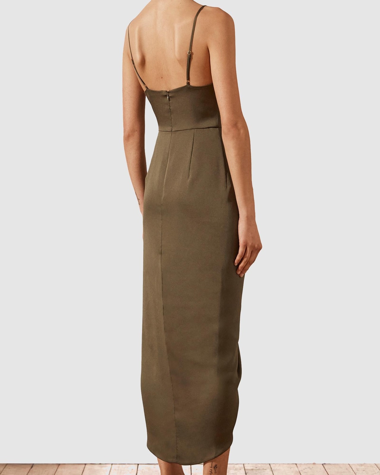 Luxe Tie Front Cocktail Dress