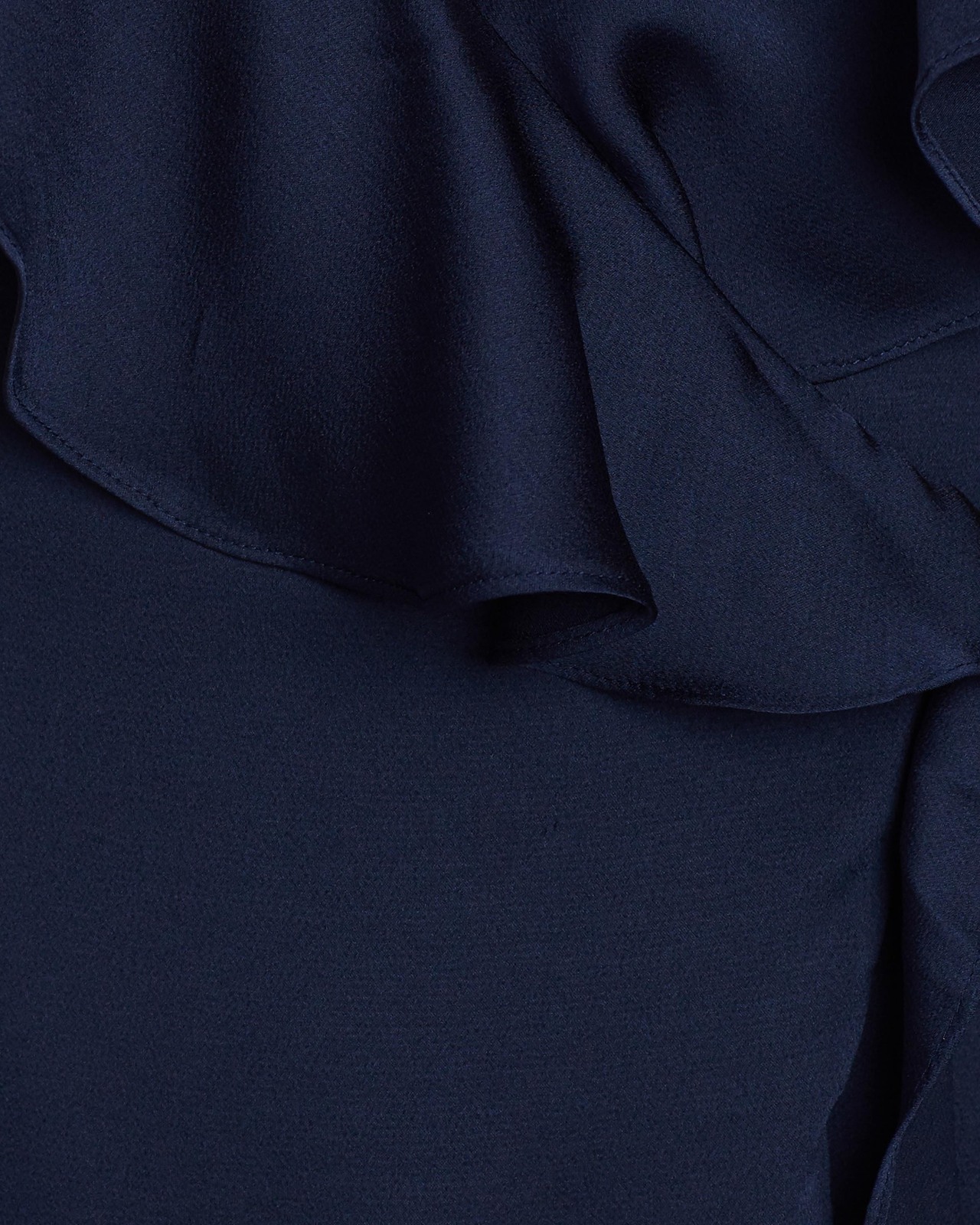 Luxe Bias Frill Wrap Dress