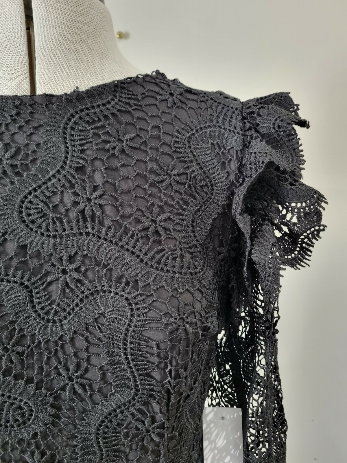 chinese dress ladies Starla All-Lace Maxi Dress in Black *Final-Sale*  Worth Collective