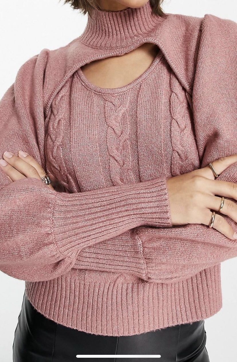 Cut Out Knit Jumper Size 6