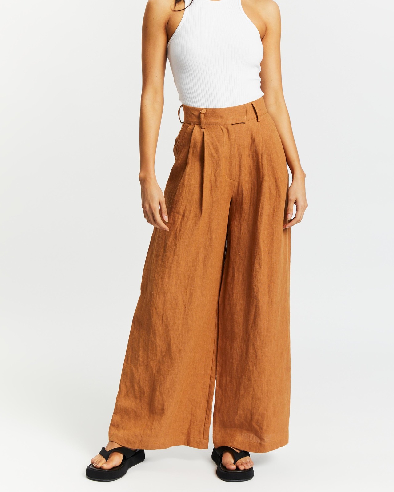 Linen Wide Leg Pants