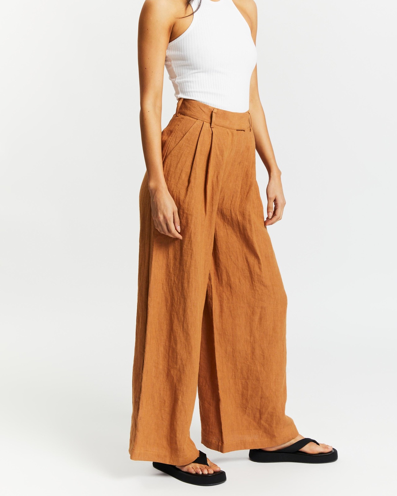 Linen Wide Leg Pants