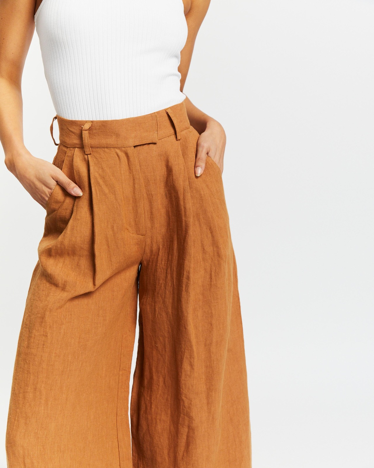 Linen Wide Leg Pants