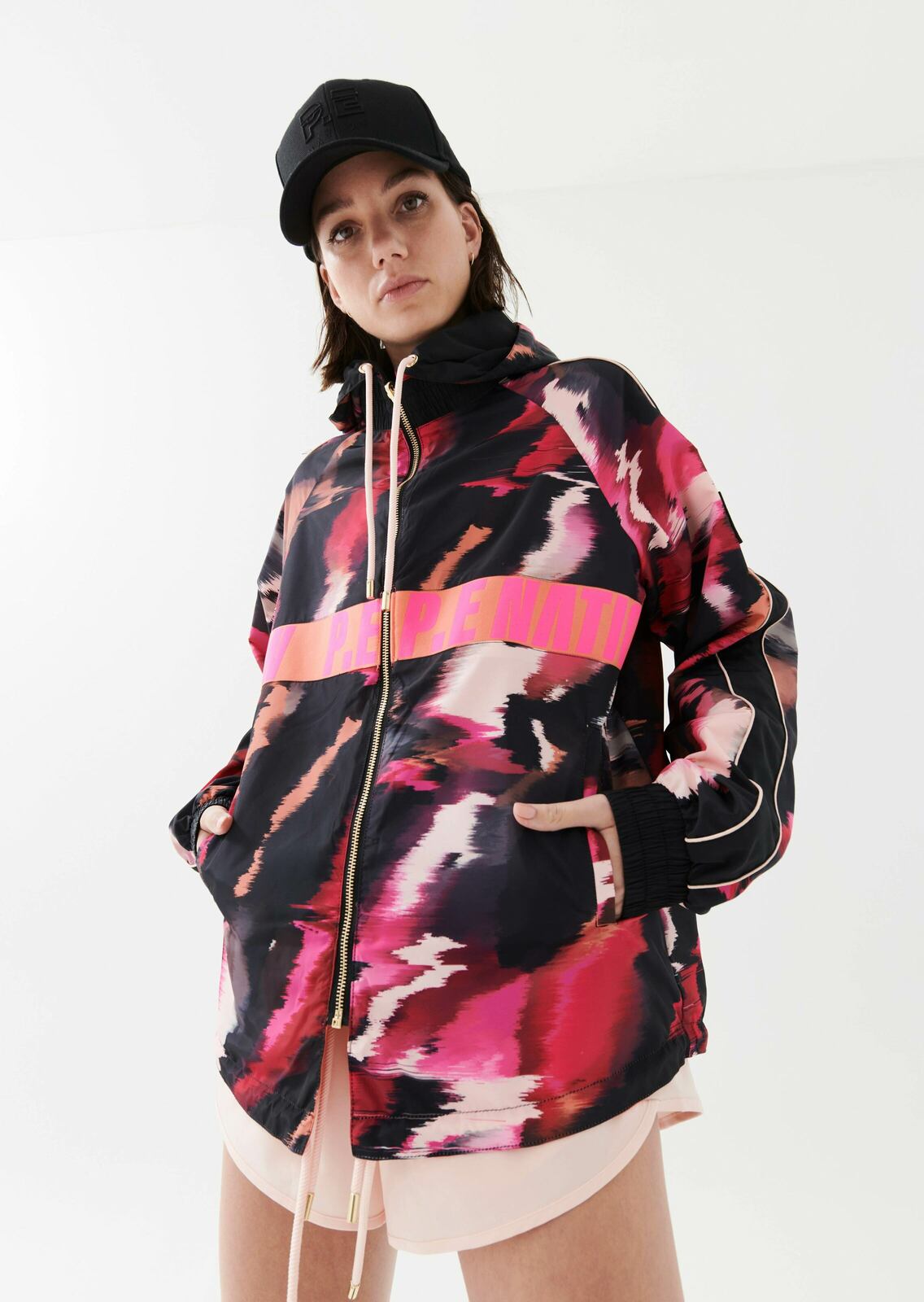 MAN DOWN REVERSIBLE JACKET IN PERSIMMON