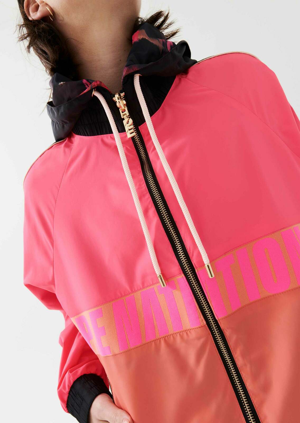 MAN DOWN REVERSIBLE JACKET IN PERSIMMON