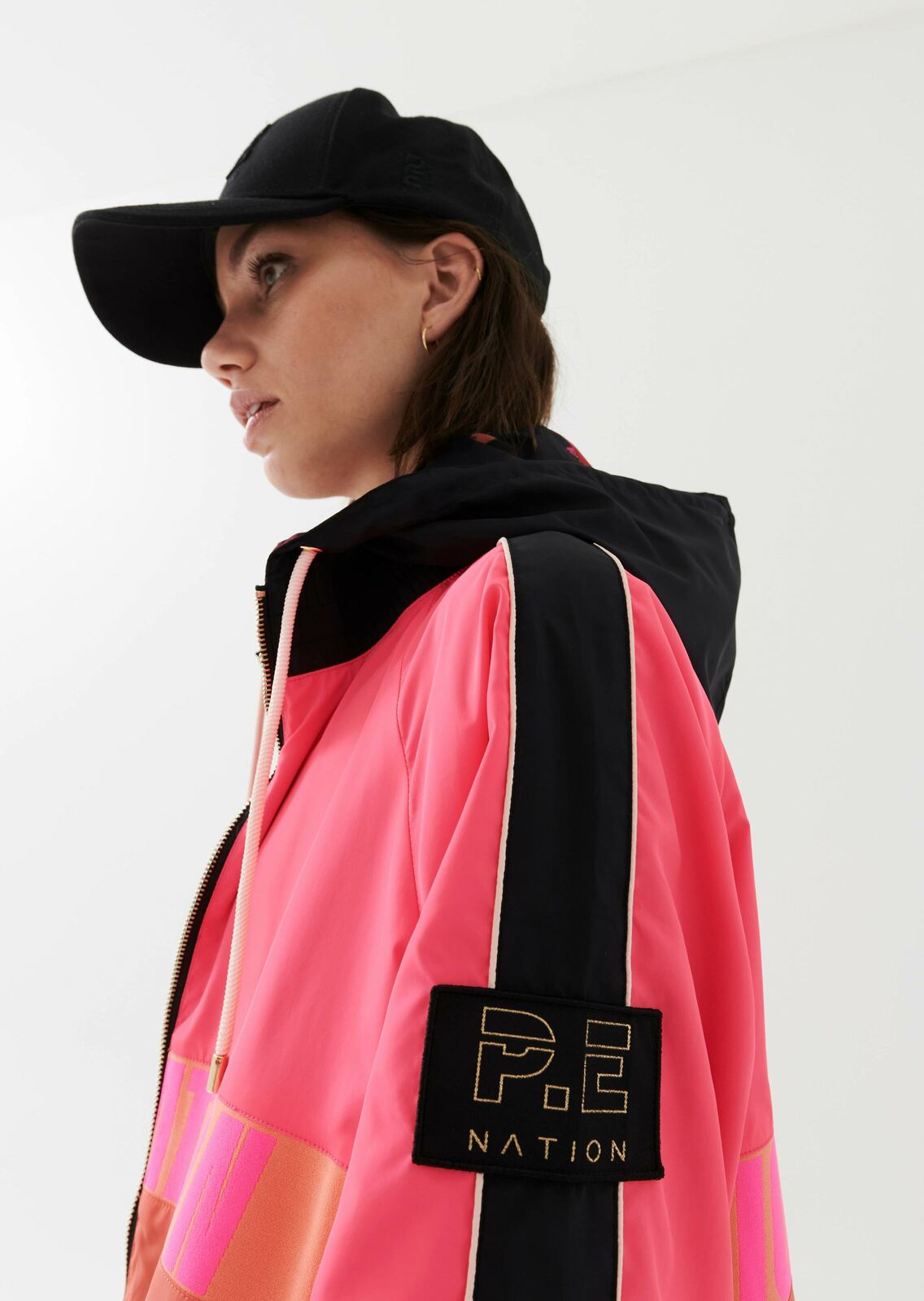 MAN DOWN REVERSIBLE JACKET IN PERSIMMON