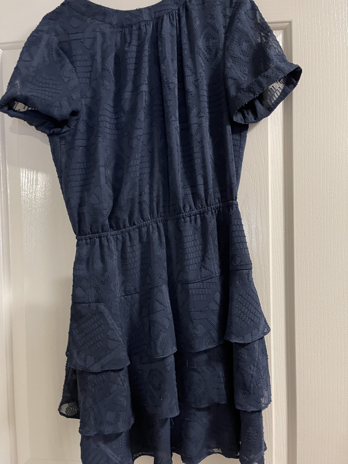 black mini holiday dress Black Satin Wrap Mini Dress M
