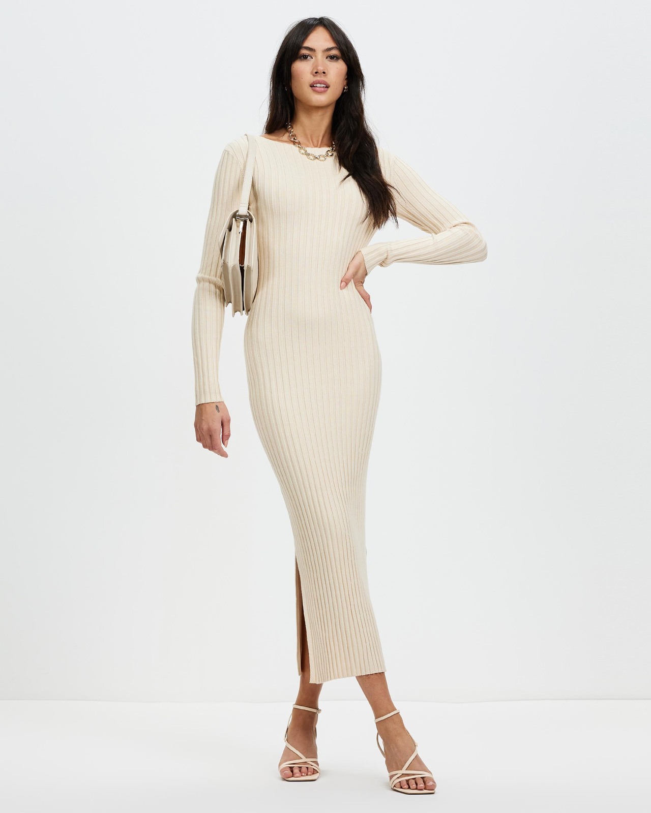 Organic Cotton Blend Knit Dress