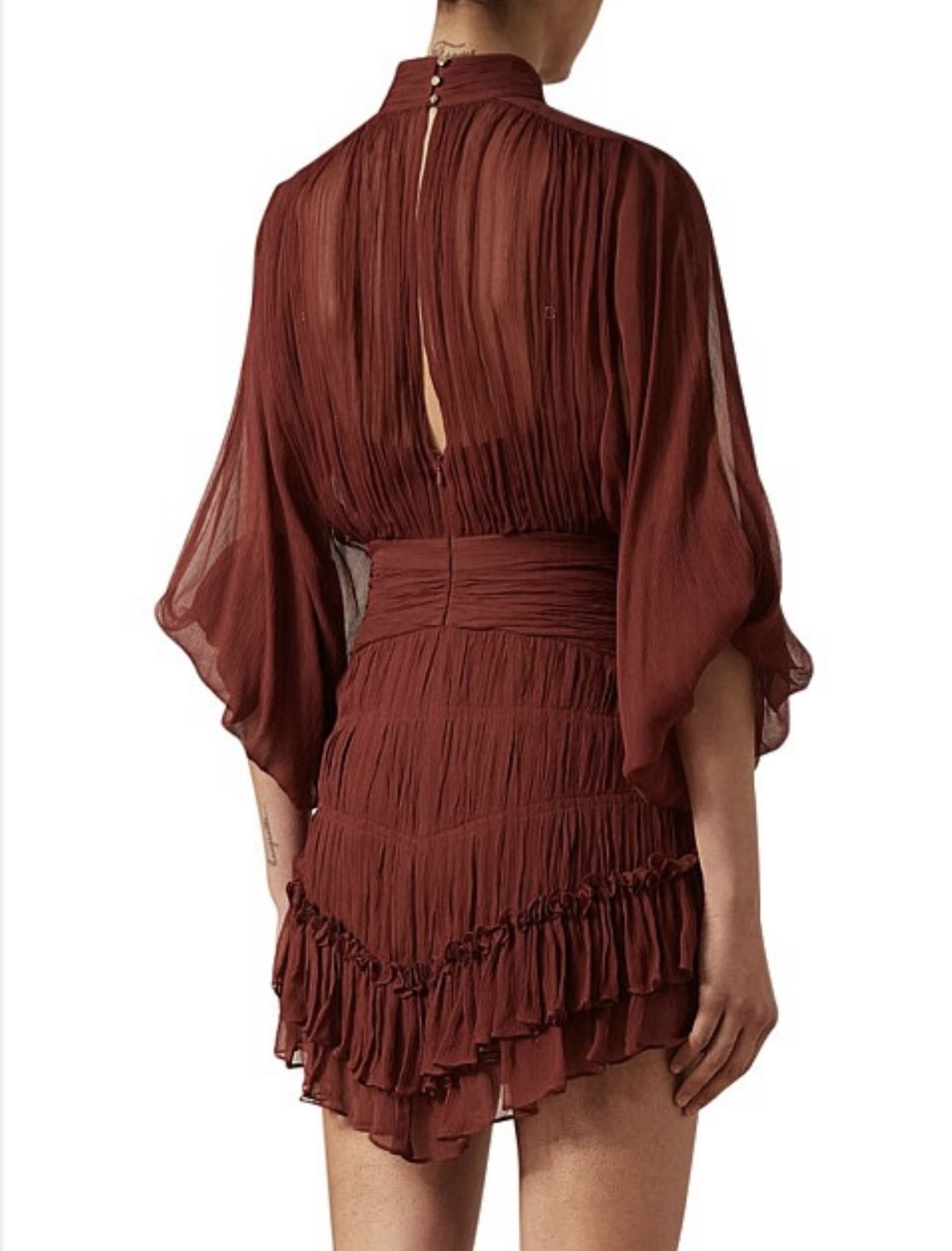 Safira Long Sleeve Mini Dress Size 12