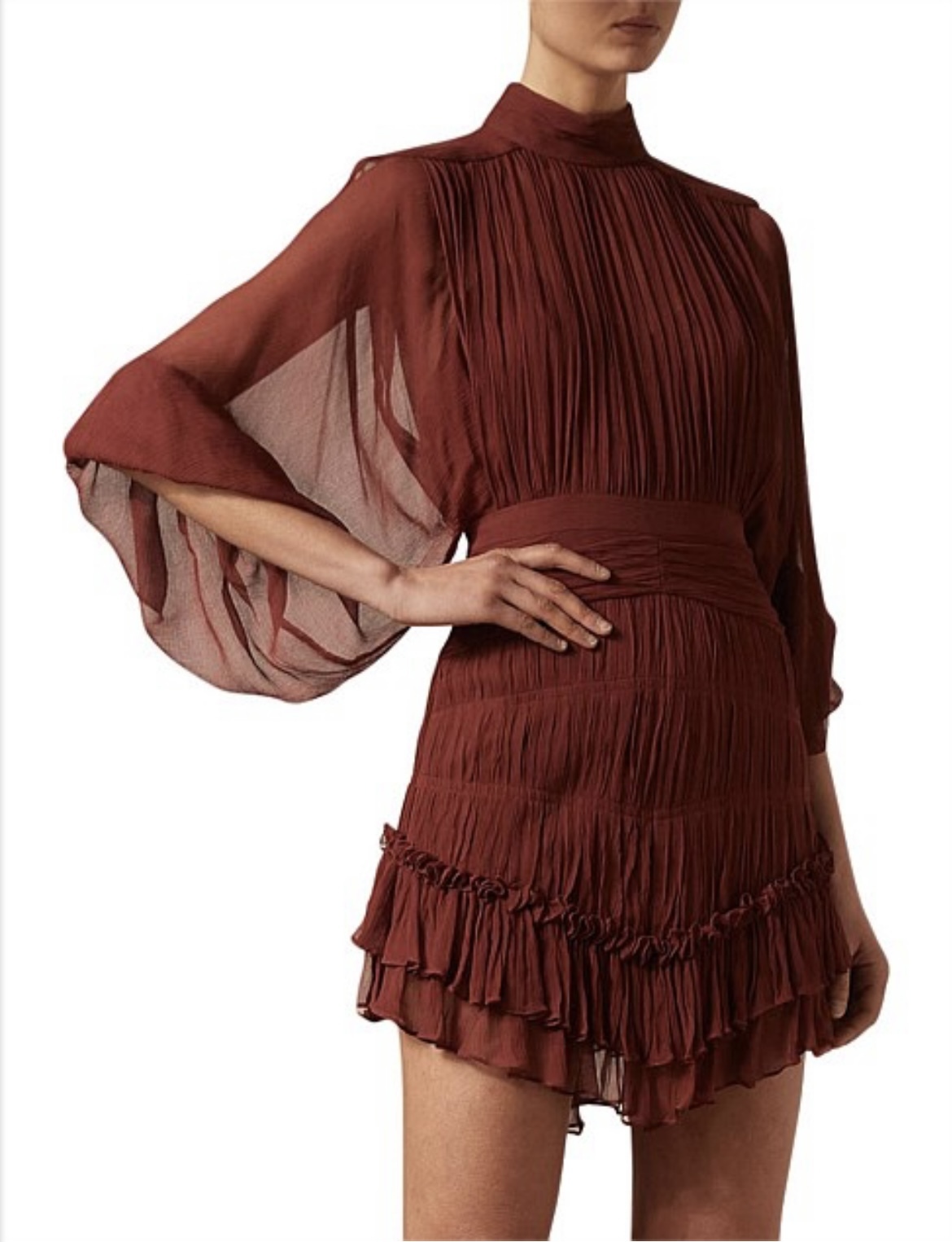 Safira Long Sleeve Mini Dress Size 12
