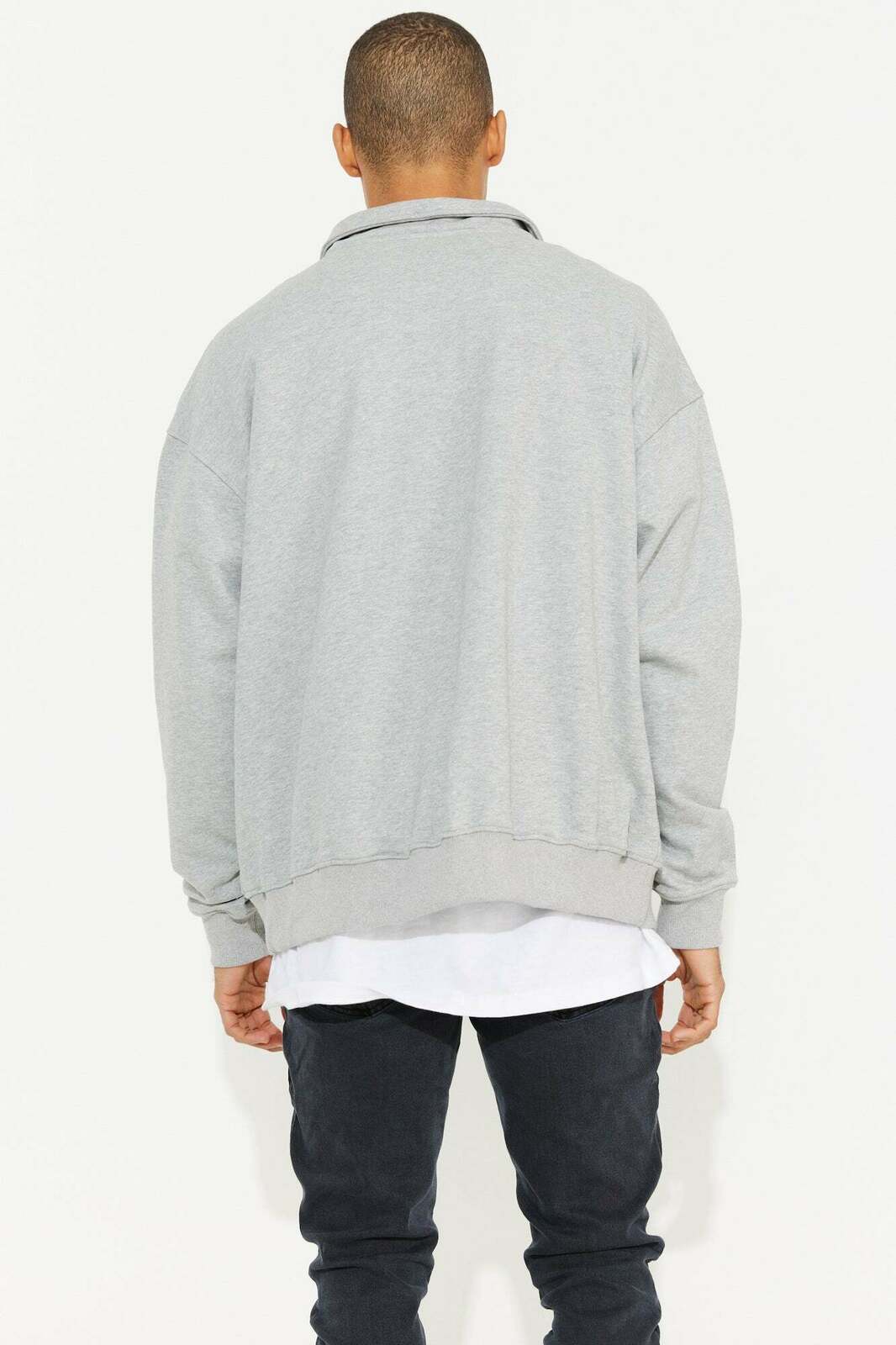 Button Down Sweater Grey - Size M BNWT