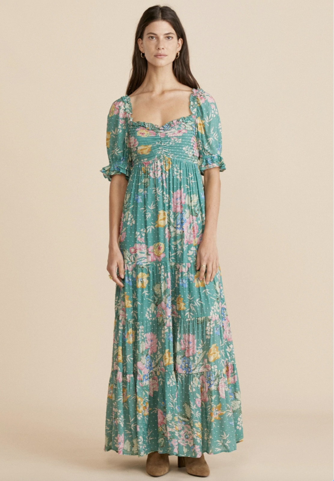 slim fit dress slacks Auguste The Label Roseta Mini Dress (Floral Print) main image 1