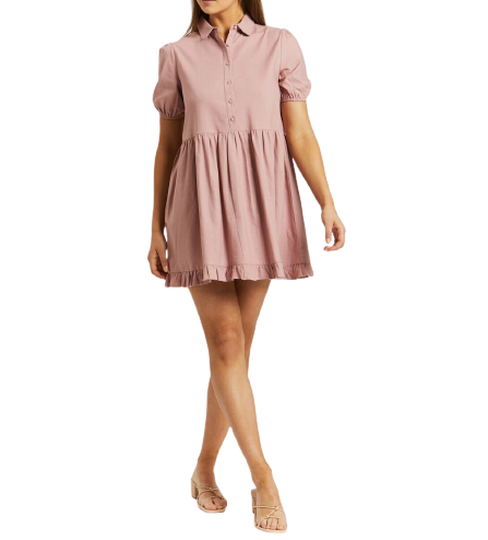 Darcie Button Front Mini Dress Size 8