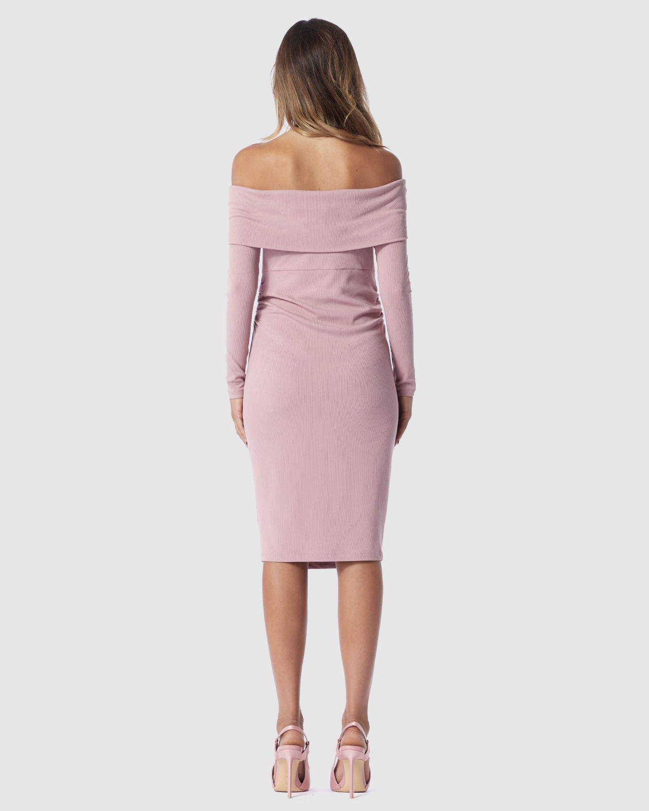 Claire Off shoulder Long Sleeve Dress
