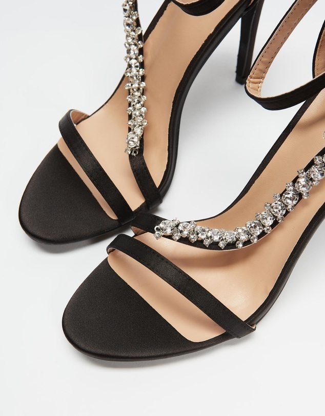 Strappy Satin Finish Sandals Size UK4 BNWT