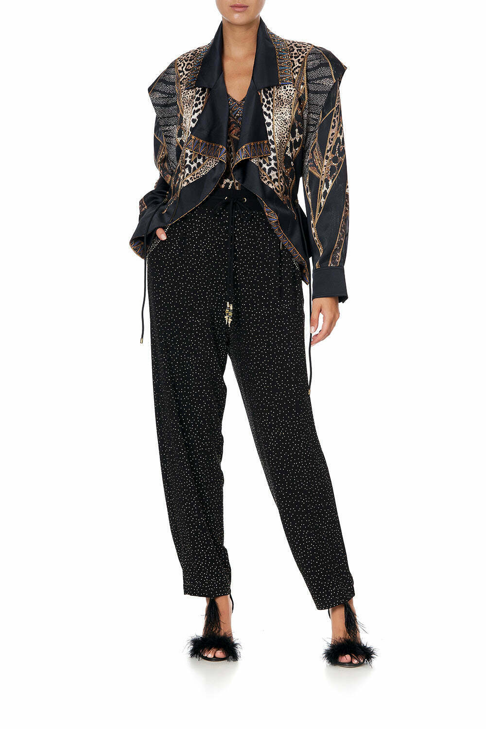 VEST DETAIL JACKET WITH REMOVABLE SLEEVE LADY STARDUST