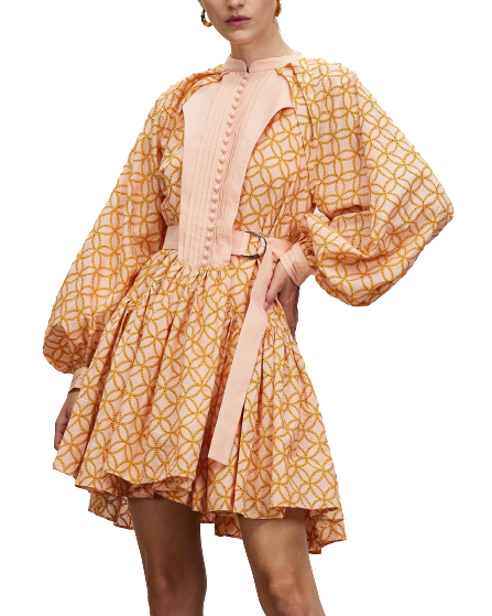 knee length dresses for ladies Ruby Asym Midi (Peach) FOR SALE main image 1