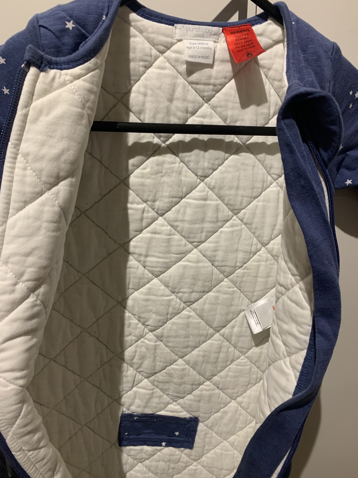 Sleeping bag 3TOG long sleeve Size 000-0 3-12 months