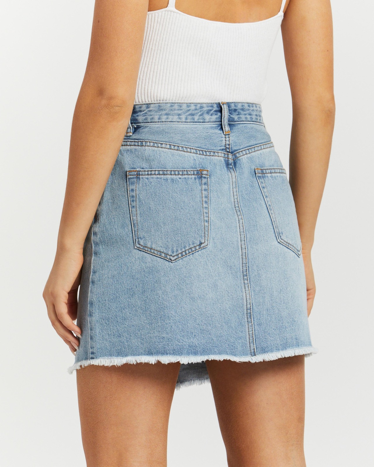 Jade Recycled Cotton Blend Denim Mini Skirt