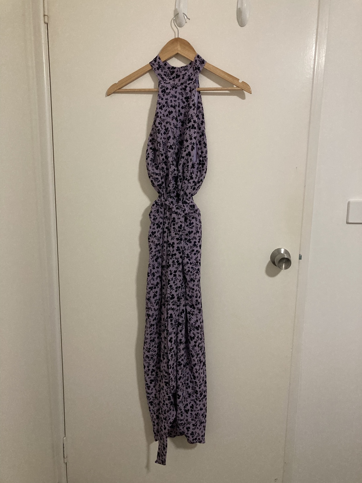 Lilac Carly high neck midi dress Size 8