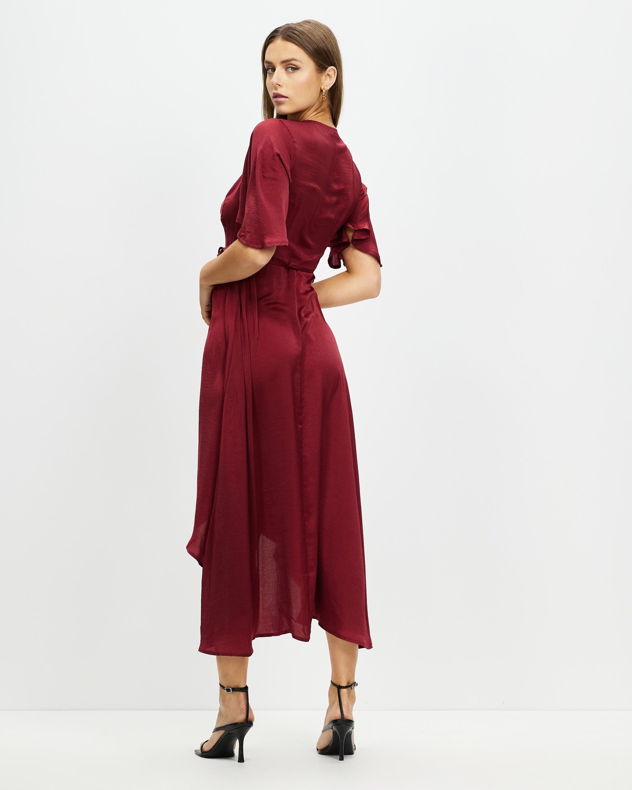 Ursula Wrap Midi Dress Size 8 BNWT