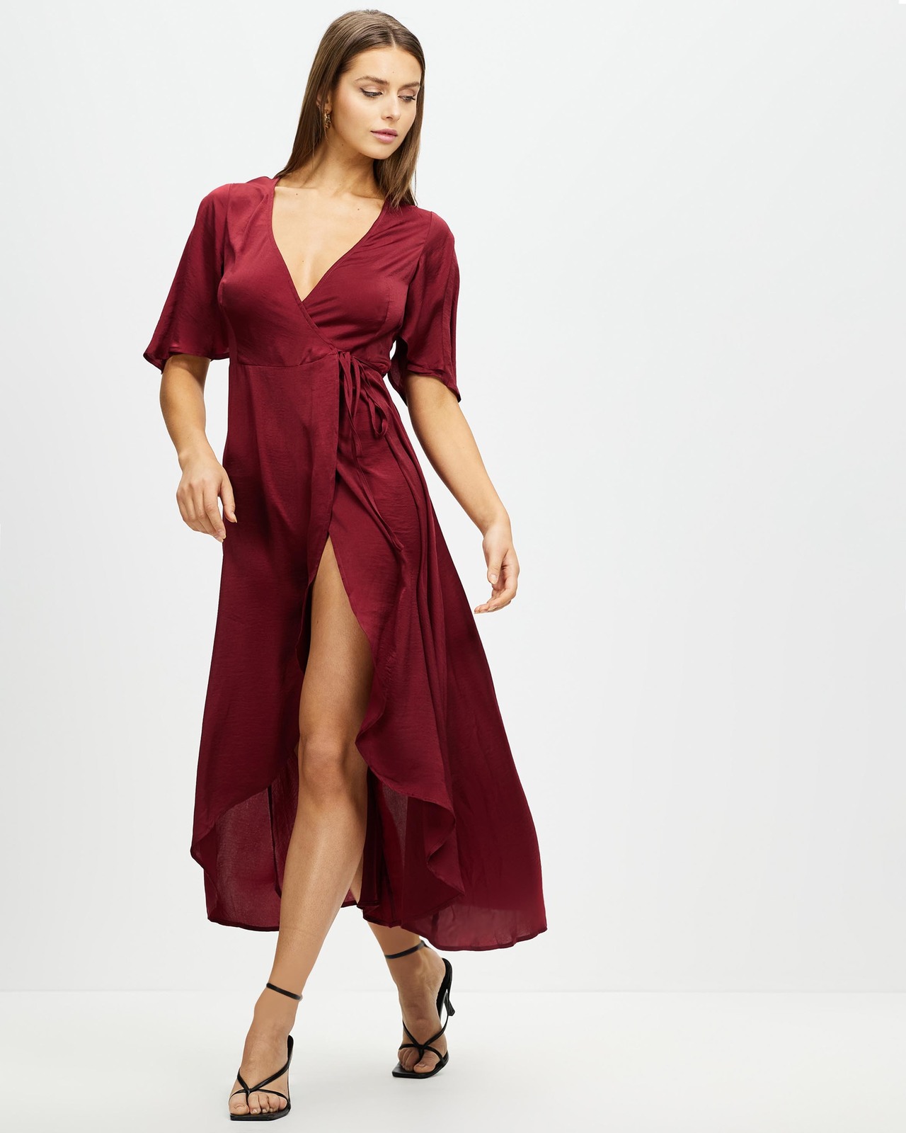 Ursula Wrap Midi Dress Size 8 BNWT