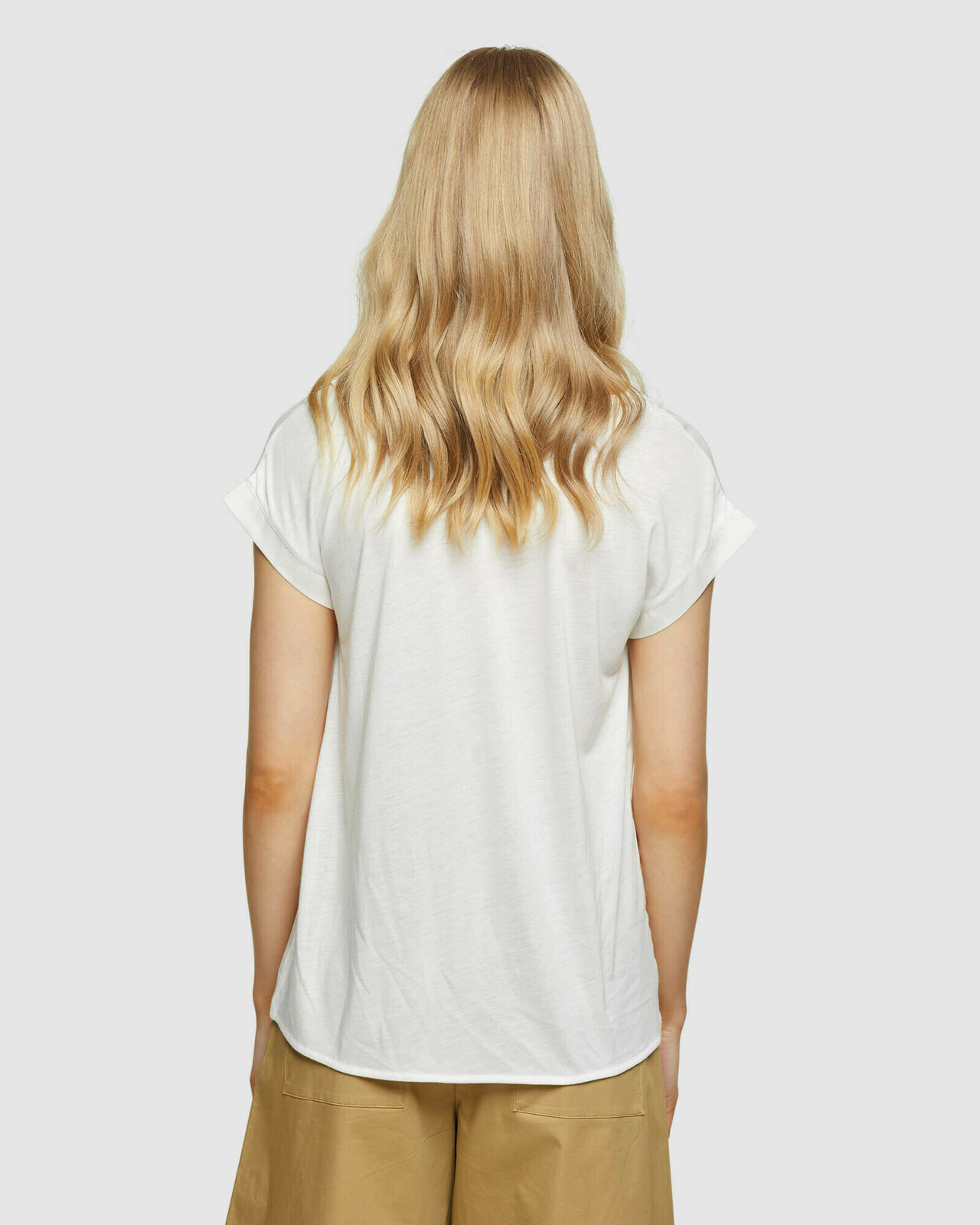 Inga Woven Front T-Shirt