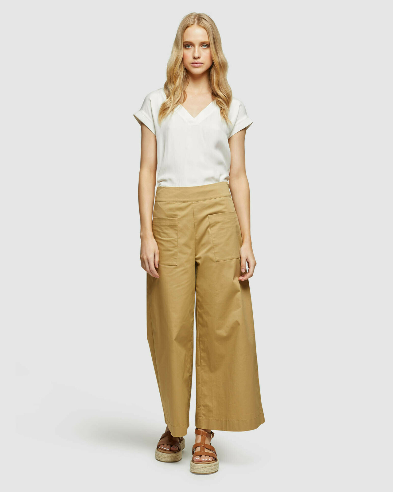 Inga Woven Front T-Shirt