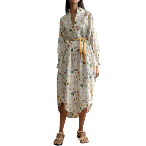Alemais Golden Hands Shirt Dress Size 8 - AirRobe