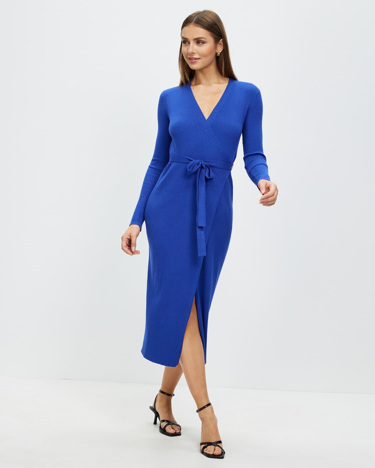 Piper Wrap Knit Midi Dress