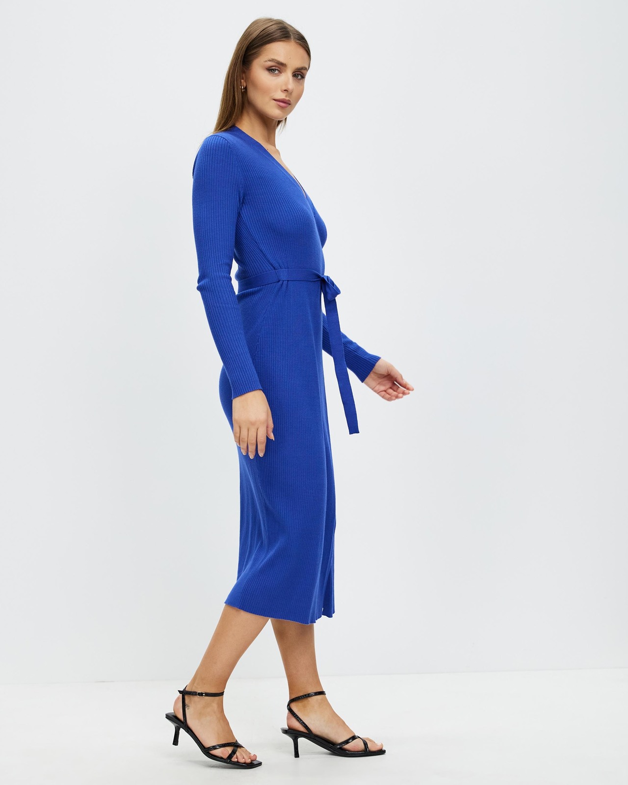 Piper Wrap Knit Midi Dress