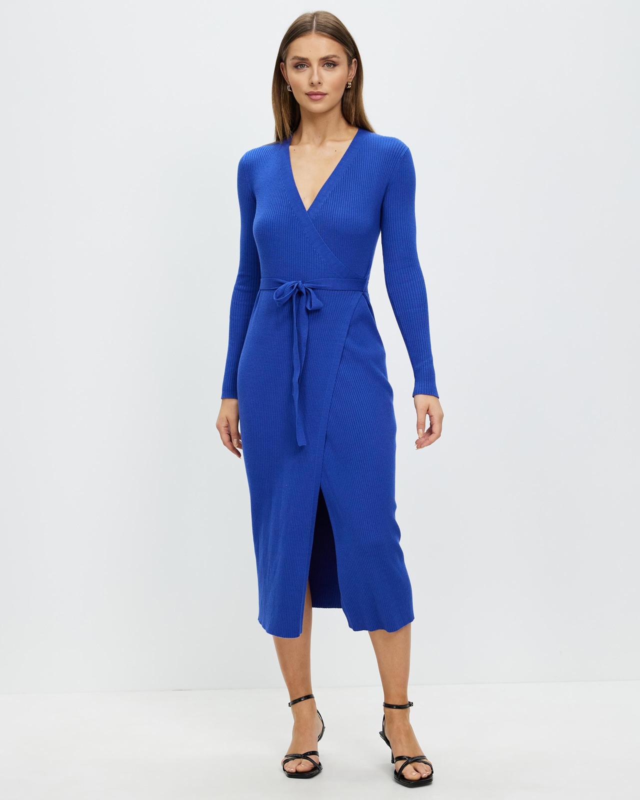 Piper Wrap Knit Midi Dress