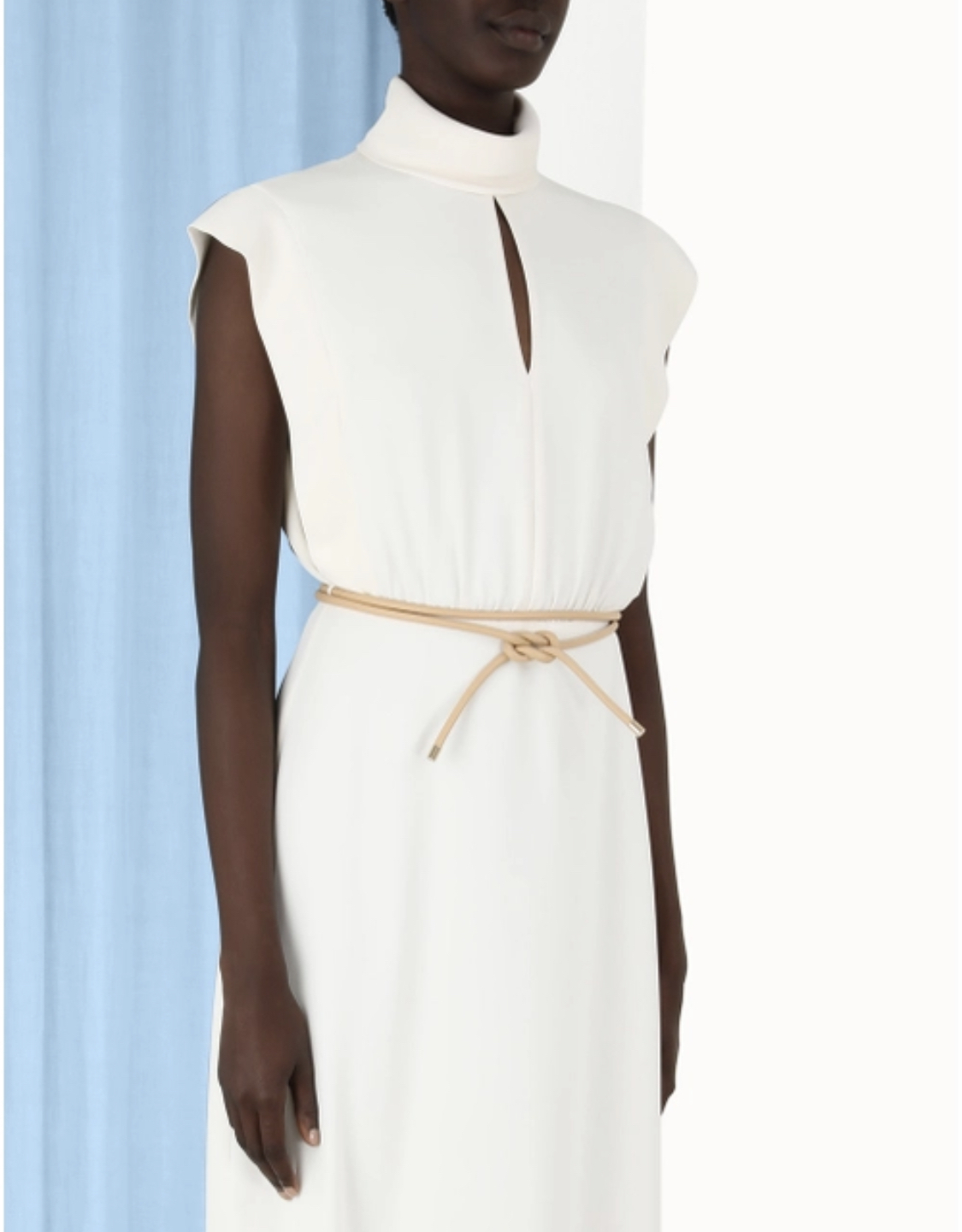 Roll Collar Midi Dress Size 4