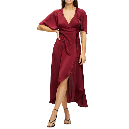 Ursula Wrap Midi Dress Size 8 BNWT