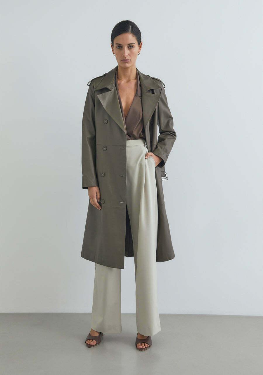 Viktoria Woods Blackjack Leather Trench