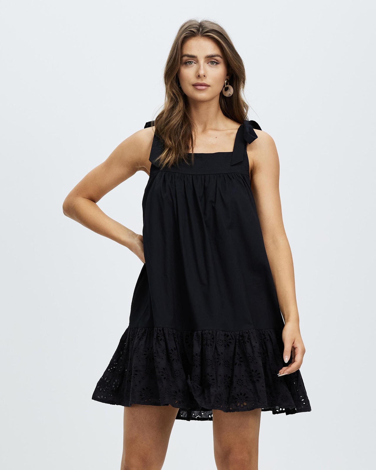 Ashtyn Broiderie Mini Dress