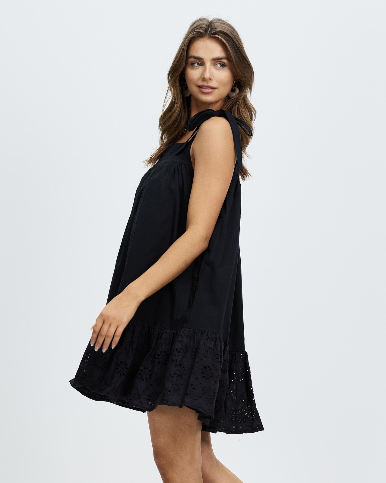 Ashtyn Broiderie Mini Dress
