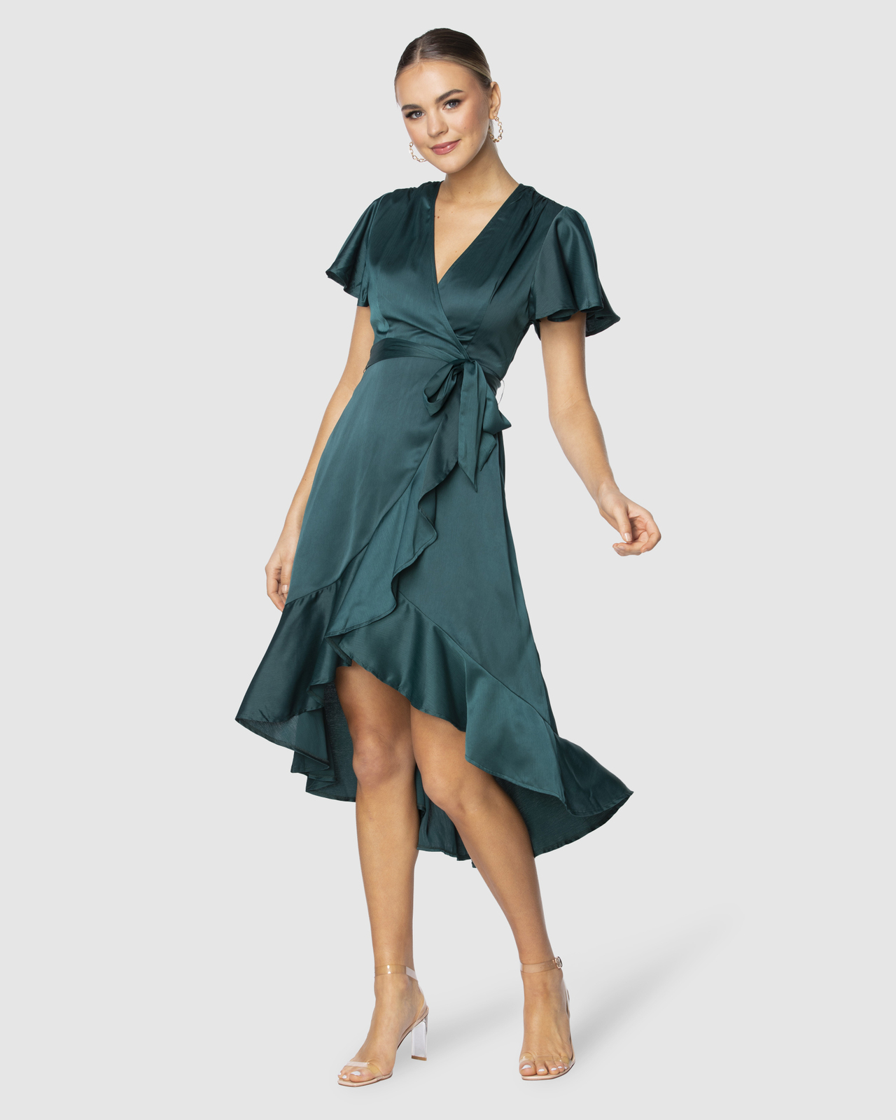 eve double cloth midi dress EVI MIDI DRESS – SAEMDI