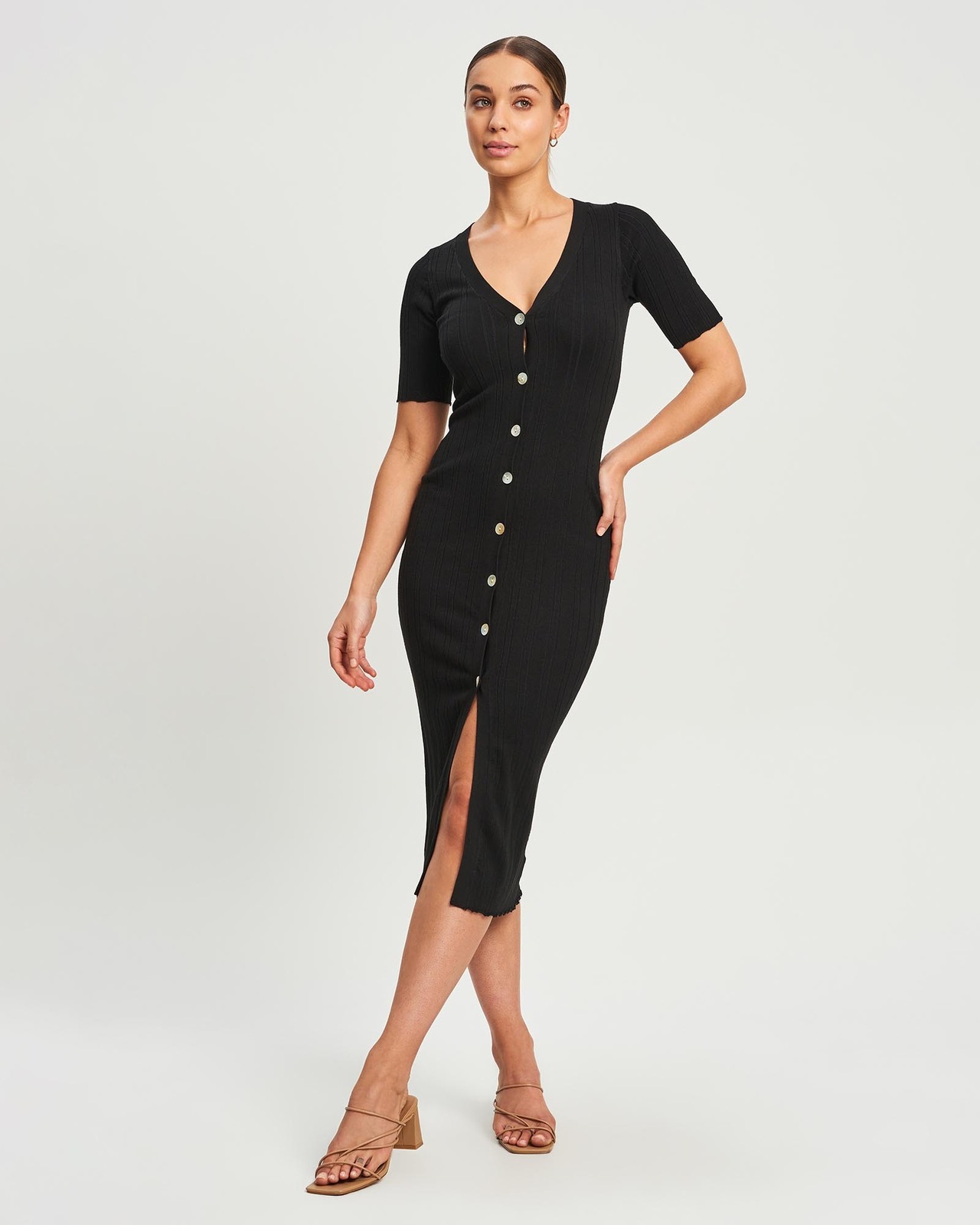 ribbed knit bodycon dress forever 21 Ribbed Knit Mock Neck Mini Dress in Vanilla