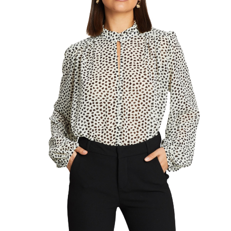 Amy Button Front Shirt Size 6
