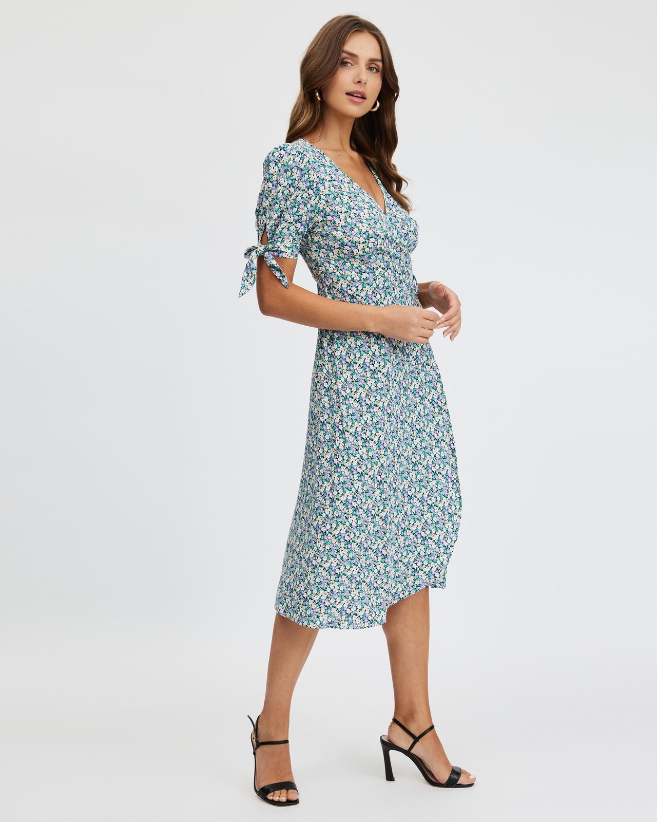 Shaylee Wrap Midi Dress Size 14 BNWT