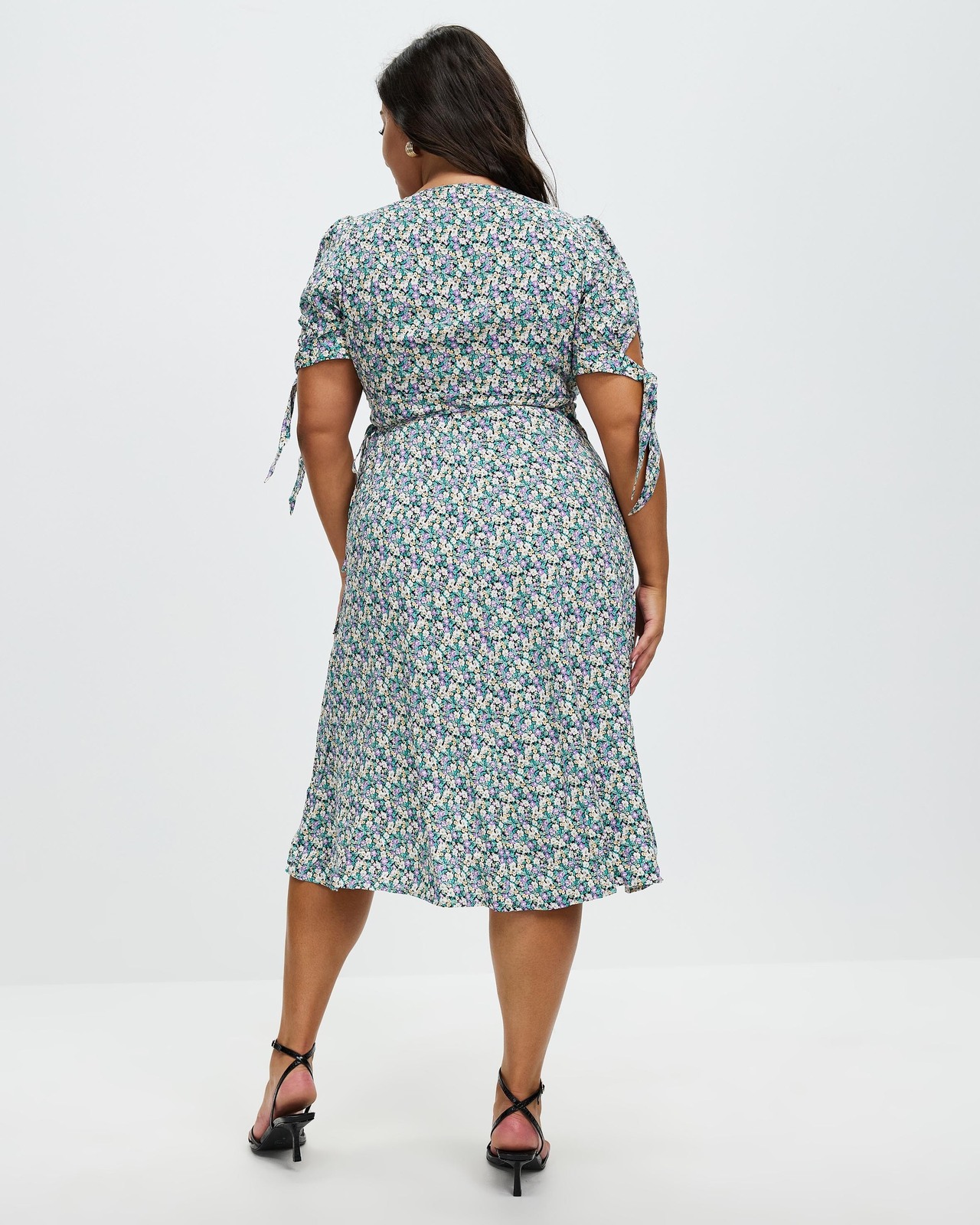Shaylee Wrap Midi Dress Size 14 BNWT