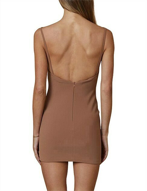 Maddison Chocolate Sleeveless Mini Dress Size 10 BNWT