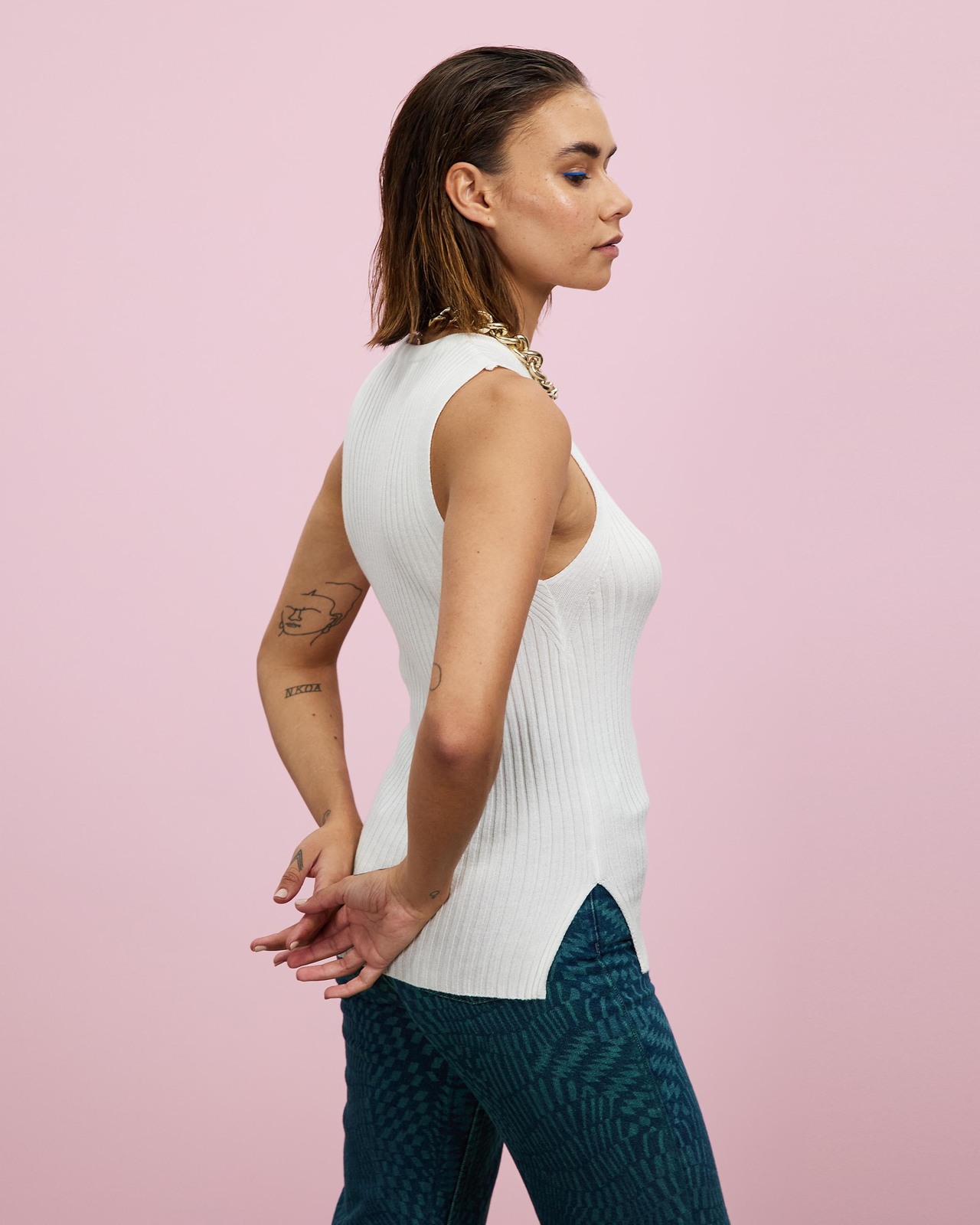 Knitted Fine Gauge Slim Tank