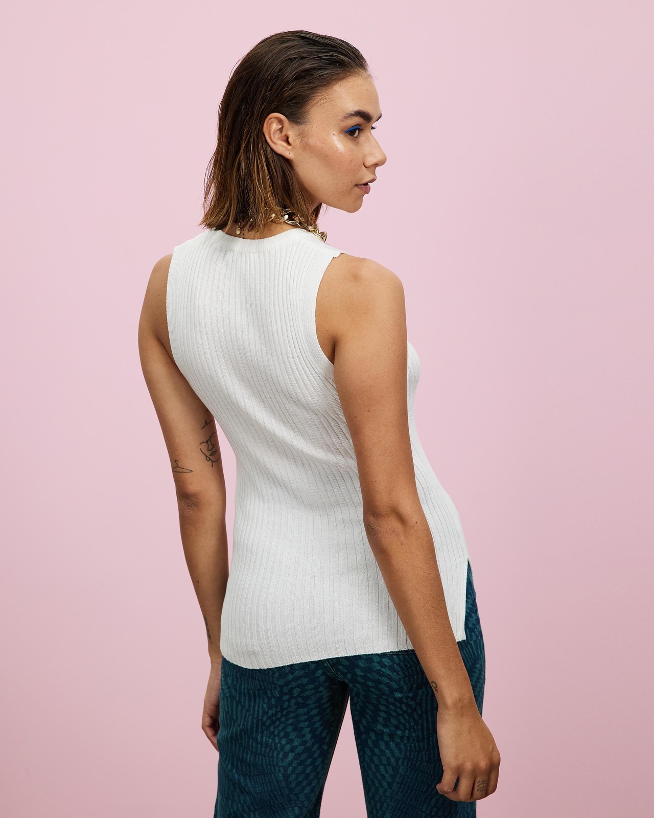 Knitted Fine Gauge Slim Tank