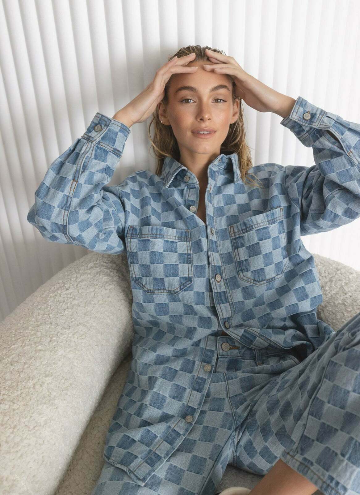 Mason Shirt Indigo Checker
