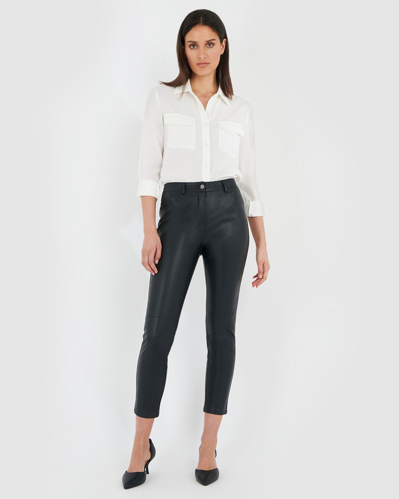 Luisa Faux Leather Pants